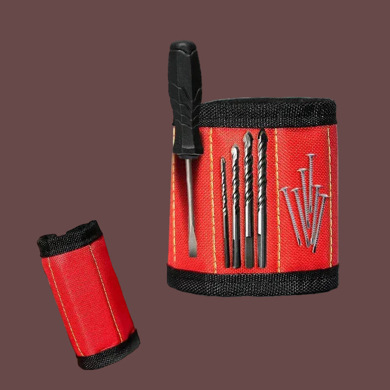 Strong Magnetic Wristband – Portable Tool Bag for Holding Screws, Nails, Nuts, Bolts, and Drill Bits