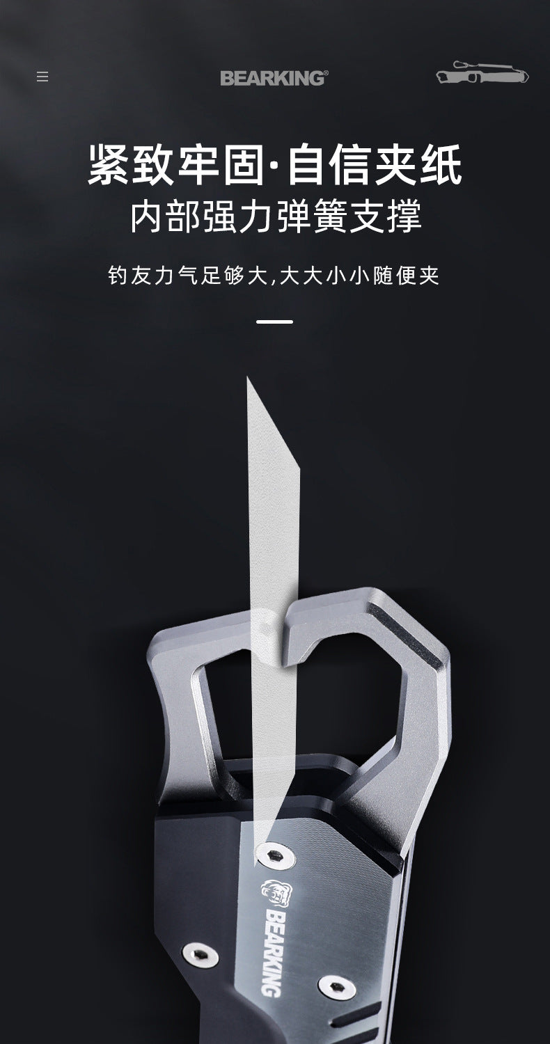 Bear king aluminum alloy road pliers rotatable with weighing fish controller metal multifunctional hook pliers wire cutting pliers