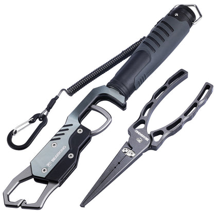 Bear king aluminum alloy road pliers rotatable with weighing fish controller metal multifunctional hook pliers wire cutting pliers