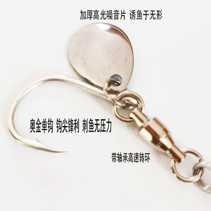 Spanish mackerel iron plate small fat man iron plate luya bait speed sink with sequin hook mackerel cannonball yellow bonito sea fishing shore throwing boat fishing