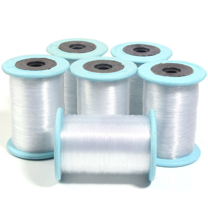 Manufacturer Supplies Large Rolls of Transparent Round Crystal Fishing Line, Non-Elastic Fishing Wire, Handmade Line, DIY Essential Jewelry Accessories