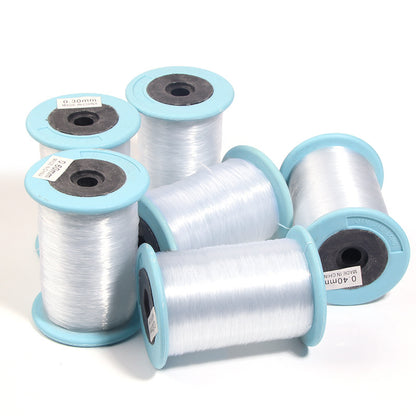 Manufacturer Supplies Large Rolls of Transparent Round Crystal Fishing Line, Non-Elastic Fishing Wire, Handmade Line, DIY Essential Jewelry Accessories
