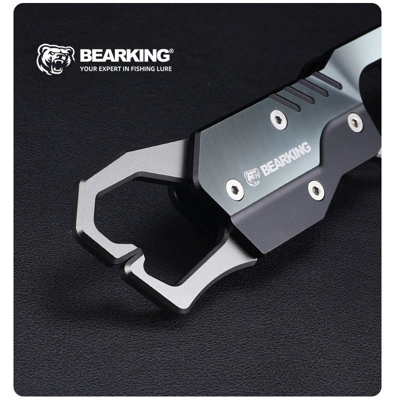 Bear king aluminum alloy road pliers rotatable with weighing fish controller metal multifunctional hook pliers wire cutting pliers