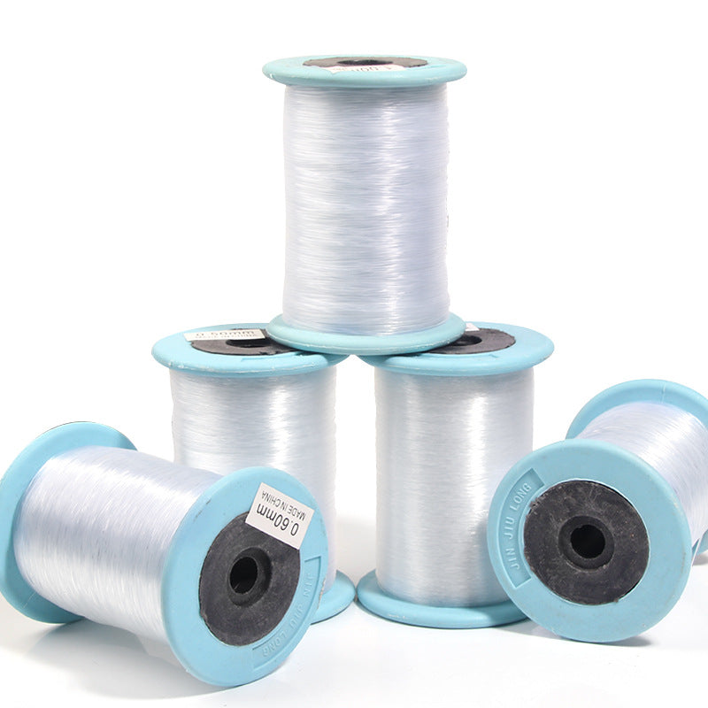 Manufacturer Supplies Large Rolls of Transparent Round Crystal Fishing Line, Non-Elastic Fishing Wire, Handmade Line, DIY Essential Jewelry Accessories