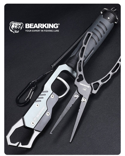 Bear king aluminum alloy road pliers rotatable with weighing fish controller metal multifunctional hook pliers wire cutting pliers
