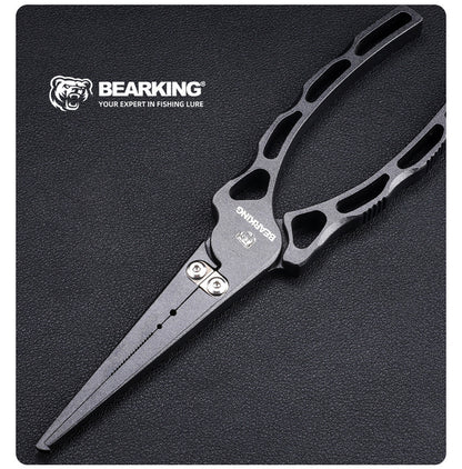 Bear king aluminum alloy road pliers rotatable with weighing fish controller metal multifunctional hook pliers wire cutting pliers